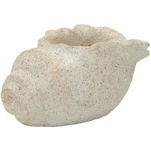 Vaso SHELL SAND Beige 35x23x18 cm di Mauro Ferretti
