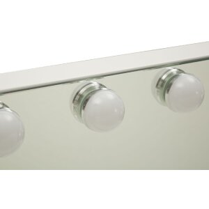 Specchio da tavolo Mauro Ferretti HOLLYWOOD LED 55x14x43 cm Bianco