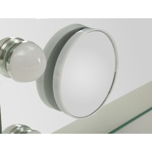 Specchio da tavolo Mauro Ferretti HOLLYWOOD LED 55x14x43 cm Bianco