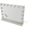 Specchio da tavolo Mauro Ferretti HOLLYWOOD LED 55x14x43 cm Bianco