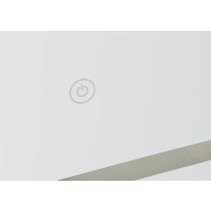 Specchio da parete LED SIMPLE Mauro Ferretti 60x3,5x80 cm Argento