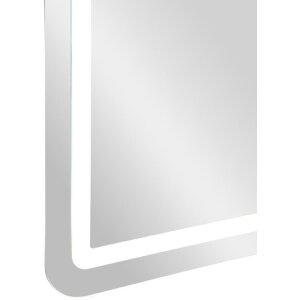 Specchio da parete LED SIMPLE Mauro Ferretti 60x3,5x80 cm Argento