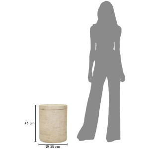 Mauro Ferretti Beistelltisch ANTIC Ø35x43 cm