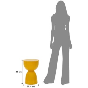 Mauro Ferretti Beistelltisch YAO Senape Ø31x46cm