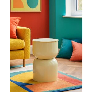 Mauro Ferretti Beistelltisch OYI Ø31x46 cm Creme