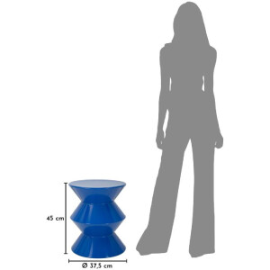 Mauro Ferretti Beistelltisch ZAG Ø37,5x45 cm Blau