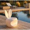 Sedile Bunny Mauro Ferretti 57x55x79 cm Bianco (altezza seduta 39 cm)