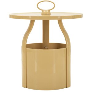 Tavolino da terra Mauro Ferretti Iris Creme Ø 44x43 cm in plastica