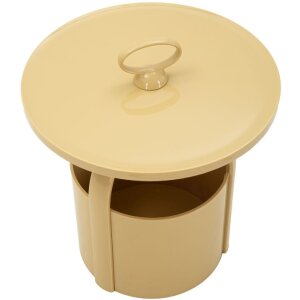 Tavolino da terra Mauro Ferretti Iris Creme Ø 44x43 cm in plastica