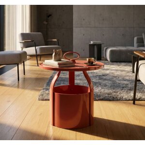 Tavolino da accanto Mauro Ferretti Iris Rosso Ø 44x43 cm
