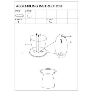 Tavolino da salotto Mauro Ferretti Geax Rosso Ø 50x45 cm