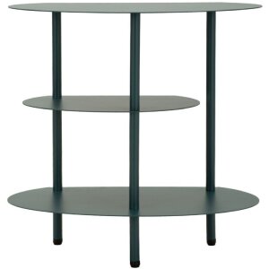 Comodino da notte Mauro Ferretti Saturn Ottanio 49,5x27,5x49,5 cm Metallo