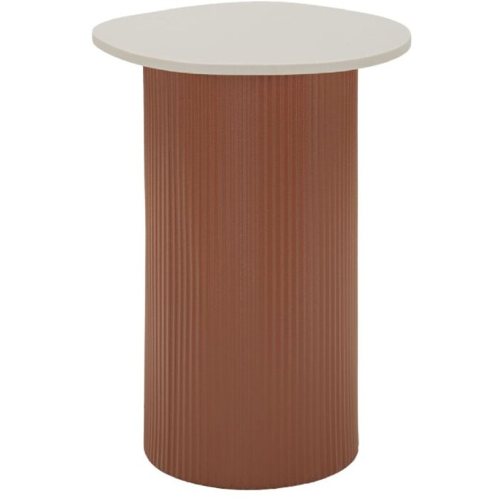 Tavolo da accanto Mauro Ferretti Frankfurt Marble 35x37x53 cm Rosso Bianco