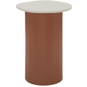 Tavolo da accanto Mauro Ferretti Frankfurt Marble 35x37x53 cm Rosso Bianco