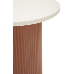 Tavolo da accanto Mauro Ferretti Frankfurt Marble 35x37x53 cm Rosso Bianco