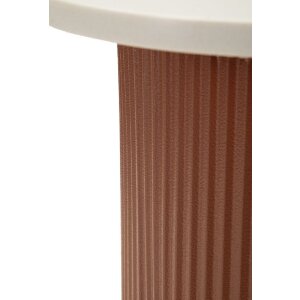 Tavolo da accanto Mauro Ferretti Frankfurt Marble 35x37x53 cm Rosso Bianco