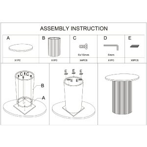 Tavolo da accanto Mauro Ferretti Frankfurt Marble 35x37x53 cm Rosso Bianco