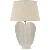 Lampada da tavolo Mauro Ferretti Ester Ø40x63 cm Ivory Polyresin Ferro Tessuto