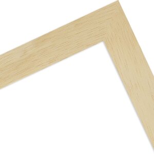Cornice in legno MendeFrames H970 natura 15x15 cm con vetro artistico e supporto posteriore