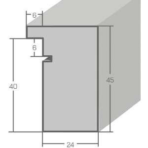 Specchio da parete MendeFrames H970 naturale 45x60 cm