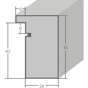 Cornice in legno MendeFrames H970 natur 50x60 cm con vetro museo