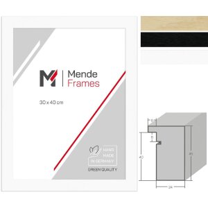 Cornice per foto in legno massiccio MendeFrames H970 40...