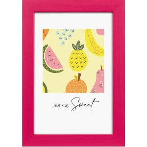 Cornice per foto Goldbuch Lunaro in legno con profilo piatto 10x15, 13x18, 15x20 cm verde, indigo, rosa, viola, giallo con vetro