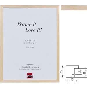 Effect 2490 Holzrahmen Natur 1,5 cm Profil Lindenholz