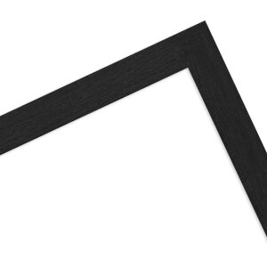 Cornice in legno MendeFrames 960 nera a grana 15x15 cm con vetro museale