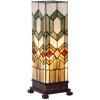 Colonna luminosa Tiffany a figure geometriche 12,5x35 cm