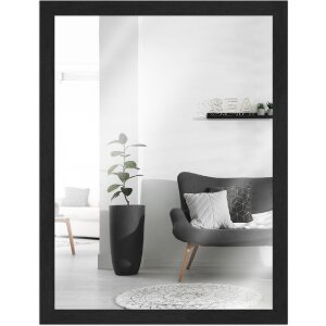 Specchio MendeFrames Serie H960 Nero Granigliato 20x28 cm