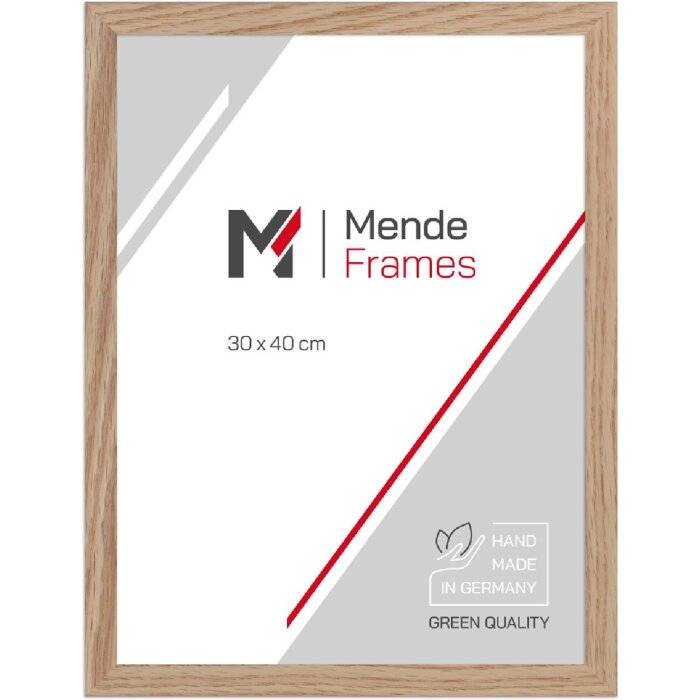 Cornice per foto MendeFrames legno 960 rovere 20x30 cm vetro museale non trattato