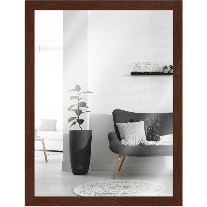 Specchio MendeFrames Serie H960 noce 20x60 cm