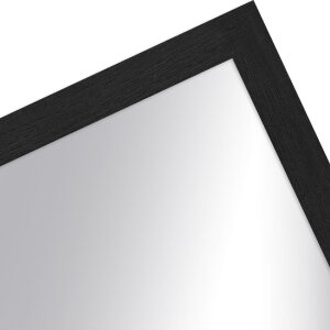 Specchio MendeFrames Serie H960 Nero a struttura intagliata 40x40 cm