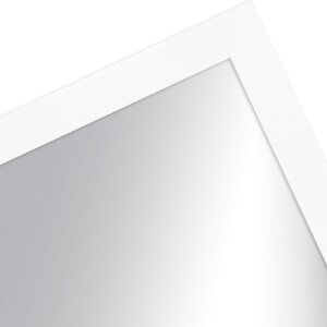 Specchio da parete MendeFrames Serie H960 bianco marmorizzato 60x60 cm profilo in legno