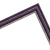 Cornice in legno MendeFrames Serie 810 Shabby-Chic 24x30 cm Viola con bordo argentato