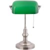 LumiLamp 5LL-5100 Lampada da scrivania Banker 27x17x41 cm Metallo verde Vetro