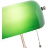 LumiLamp 5LL-5100 Lampada da scrivania Banker 27x17x41 cm Metallo verde Vetro