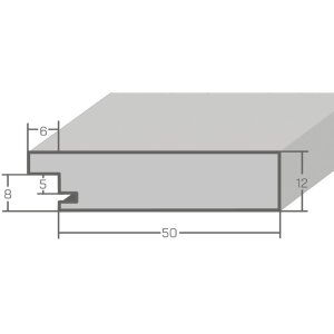 Cornice per foto MendeFrames in legno profilo 780 bianco 13x13 cm vetro artificiale