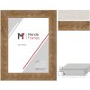 Cornice per foto in legno massello MendeFrames Profil 780 rovere o bianco, 10x10 fino a 70x100 cm