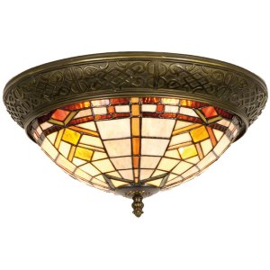 Lampada da soffitto Tiffany 5LL-5349 di Clayre Eef