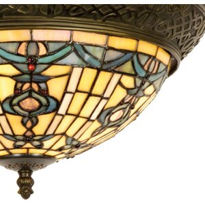 5LL-5351 Lampada da soffitto in vetro Tiffany 38 cm