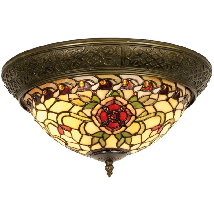 Lampada da soffitto in vetro 38 cm in vetro colorato