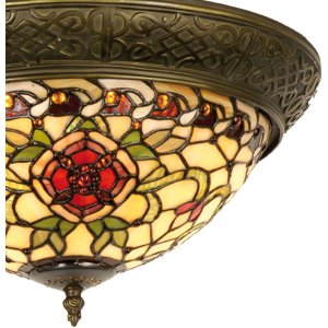Lampada da soffitto in vetro 38 cm in vetro colorato