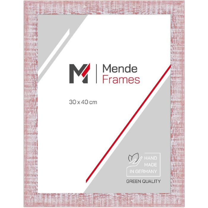Cornice per foto MendeFrames H720 stile rustico 40x50 cm colore pesca vetro antiriflesso