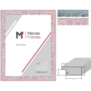 Cornice per foto MendeFrames H720 stile rustico Grigio o Arancio 10x10 fino a 60x80 cm