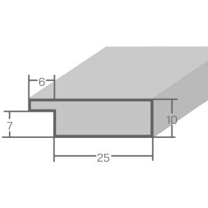 Cornice per foto MendeFrames H710 Shabby-Chic 25x38 cm marrone vetro antiriflesso