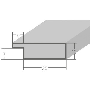 Cornice per foto MendeFrames H710 Shabby-Chic 40x50 cm marrone vetro normale