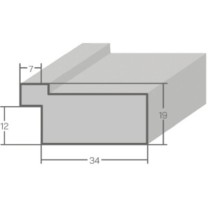 Cornice per foto MendeFrames H690 Vintage 28x35 cm bianca con vetro antiriflesso