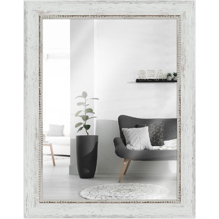 Specchio da parete MendeFrames H690 Vintage 50x65 cm bianco